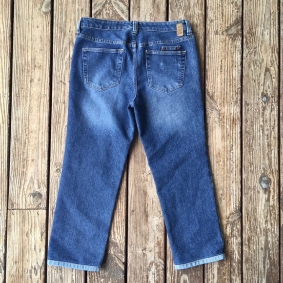 Tommy Hilfiger | Vintage Hipster 90s Y2K Mom Boyfriend Cropped Straight Jeans - Picture 2 of 8